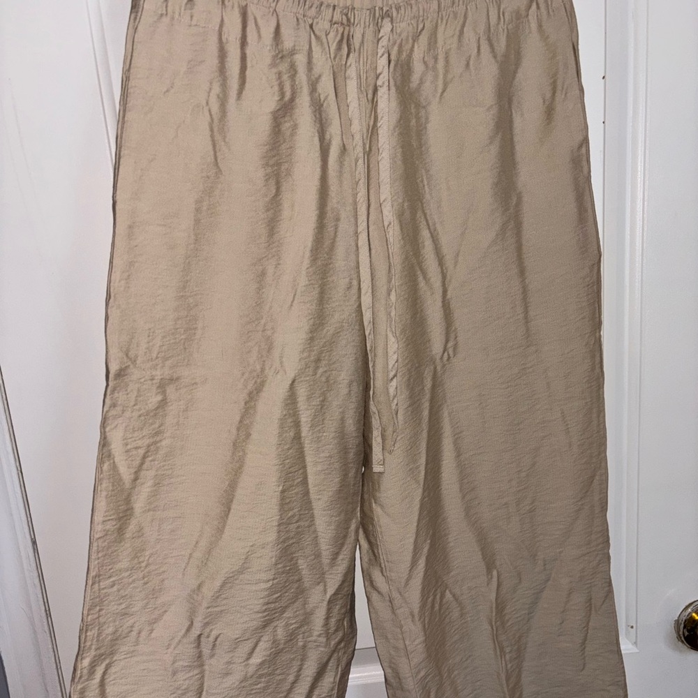 Women’s Beige Linen Pants
